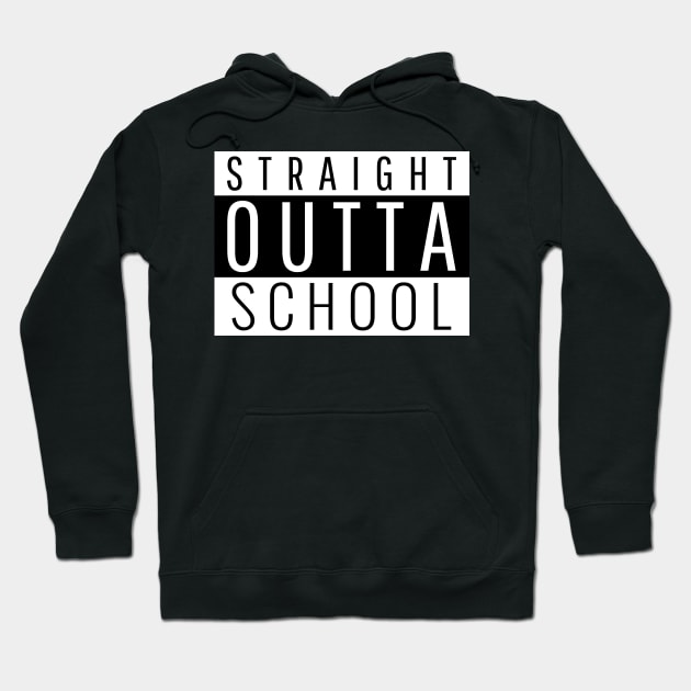 Straight Outta School Hoodie by Antisocialeyez